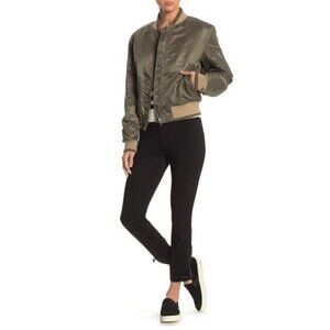 Rag & Bone Pants Simone Lace Up Black Stretch Crop Ankle Pants SZ 10 NWT